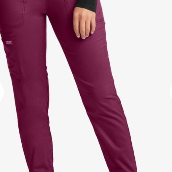 New! Cherokee maroon burgundy scrubs!Modern classic petite nursing extra small - Picture 4 of 11